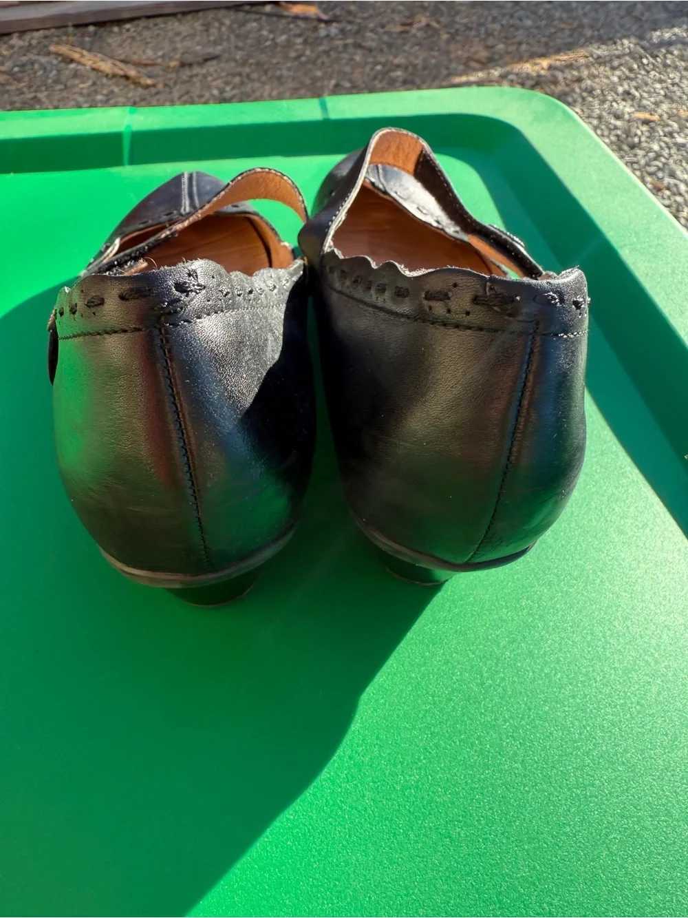 Dexter Black Mary Jane Heeled Shoes with Strap Women’s Sz 7